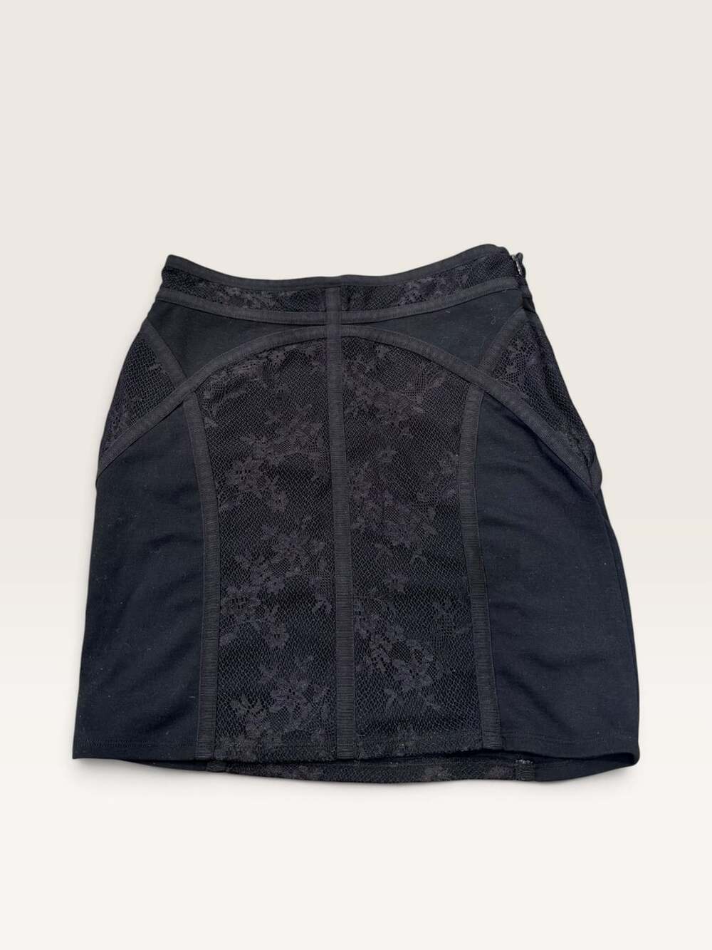 Free People Black Lace Mini Skirt Size S